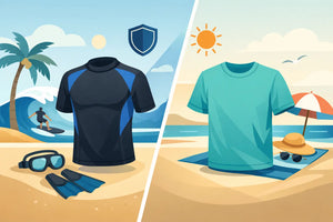 Rashguard vs camiseta playera: cuál elegir