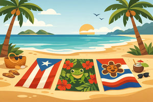 Toallas de playa con estilo boricua que hablan