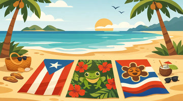 Toallas de playa con estilo boricua que hablan
