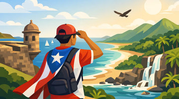 Ejemplo de look con orgullo boricua para explorar