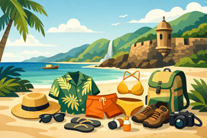 Ropa para playa tropical para explorar Puerto Rico